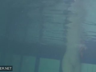 Superb outstanding Sister Anna Siskina With Big Tits in the Swimming Pool