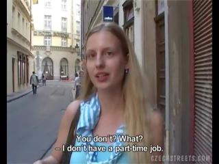 צ'כית ברחובות: ורוניקה הוא מוכן ל לעשות שום דבר ל כסף !